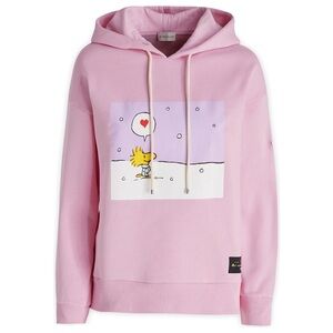 Moncler Pink Hoodie with Cartoon Graphic